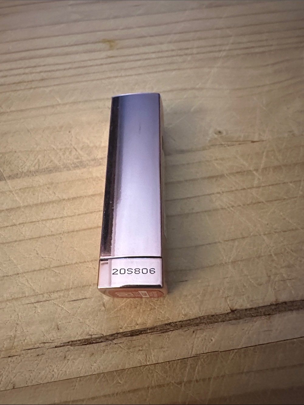 Sleek Metallic Lipstick Tube - Rose Gold Finish